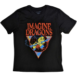IMAGINE DRAGONS - Skeleton Flute - čierne pánske tričko