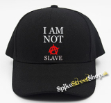 I AM NOT A SLAVE - Red A - čierna šiltovka (-30%=AKCIA)