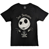 DISNEY - The Nightmare Before Christmas Jack Head - čierne pánske tričko
