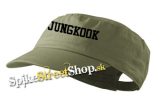 JUNGKOOK - Logo - olivová šiltovka army cap