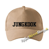 JUNGKOOK - Logo - piesková šiltovka (-30%=AKCIA)