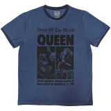 QUEEN - News of the World 40th Front Page - modré pánske tričko