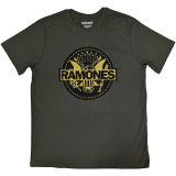 RAMONES - Gold Seal - zelené pánske tričko