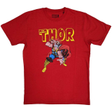 MARVEL COMICS - Thor Hammer Distressed - červené pánske tričko