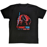 STAR WARS - Vader I Want You - čierne pánske tričko