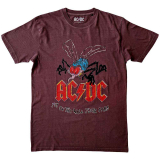 AC/DC - Fly On The Wall Tour - červené pánske tričko