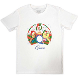 QUEEN - Snowflake Crest - biele pánske tričko