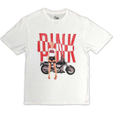 PINK - Motorbike - biele pánske tričko