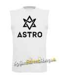 ASTRO - Logo - biele pánske tričko bez rukávov