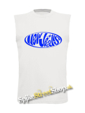 NEWJEANS - Blue Logo - biele pánske tričko bez rukávov