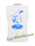 NEWJEANS - Logo & Bunny - biele pánske tričko bez rukávov