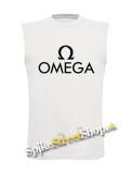 OMEGA - Hardrock Magyar Band Logo - biele pánske tričko bez rukávov