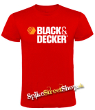 BLACK & DECKER - Logo - červené pánske tričko