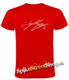JUNGKOOK - Signature - červené pánske tričko