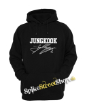 JUNGKOOK - Logo & Signature - čierna pánska mikina