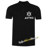 Čierna detská polokošeľa ASTRO - Logo