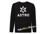 ASTRO - Logo - čierna detská mikina bez kapuce