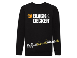 BLACK & DECKER - Logo - čierna detská mikina bez kapuce