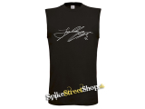 JUNGKOOK - Signature - čierne pánske tričko bez rukávov