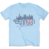 JOHN LENNON - NYC Skyline - modré pánske tričko