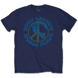 JOHN LENNON - World Peace - modré pánske tričko