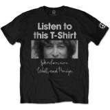 JOHN LENNON - Listen Lady - čierne pánske tričko
