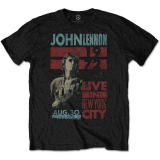 JOHN LENNON - Live in NYC - čierne pánske tričko