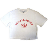MANESKIN - It's All About MA! - biele dámske tričko crop top KR