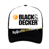 BLACK & DECKER - Logo - čiernobiela sieťkovaná šiltovka model "Trucker"