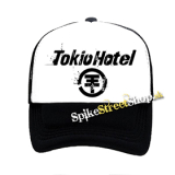 TOKIO HOTEL - Logo - čiernobiela sieťkovaná šiltovka model "Trucker"