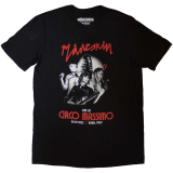 MANESKIN - Live At Circo Massimo 2022 Poster - čierne pánske tričko