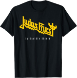 JUDAS PRIEST - Invincible Shield Slogan - čierne detské tričko