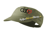 AUDI - Love - olivová šiltovka army cap