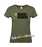 BLACK & DECKER - Logo - khaki dámske tričko