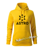 ASTRO - Logo - žltá dámska mikina