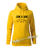 JUNGKOOK - Logo & Signature - žltá dámska mikina