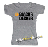 BLACK & DECKER - Logo - šedé dámske tričko
