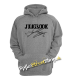 JUNGKOOK - Logo & Signature - šedá pánska mikina
