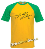 JUNGKOOK - Signature - žltozelené pánske tričko