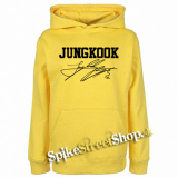 JUNGKOOK - Logo & Signature - žltá pánska mikina