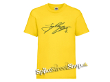 JUNGKOOK - Signature - žlté pánske tričko