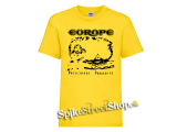 EUROPE - Prisoners In Paradise - žlté detské tričko