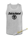 TOKIO HOTEL - Logo - Mens Vest Tank Top - šedé