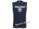 TOKIO HOTEL - Logo - Tmavomodré pánske tričko bez rukávov