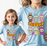 LABUBU - The Monsters Pop Mart - svetlomodré detské tričko