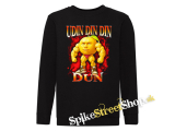 UDIN DIN DIN DUN - čierna detská mikina bez kapuce
