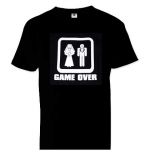 GAME OVER - čierne pánske tričko