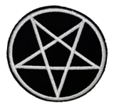 PENTAGRAM - ZÁPORNÝ - nažehlovacia nášivka