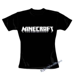 MINECRAFT - Logo - čierne dámske tričko