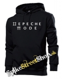 DEPECHE MODE - White Logo - čierna pánska mikina
